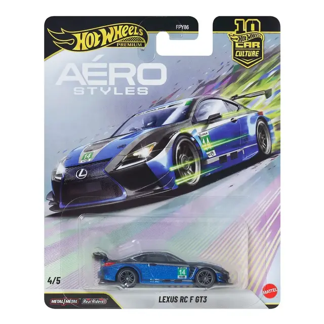 Hot Wheels Car Culture AERO STYLES Lexus RC F GT3 4/5