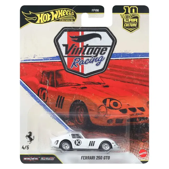 Hot Wheels Car Culture VINTAGE RACING Ferrari 250 GTO 4/5