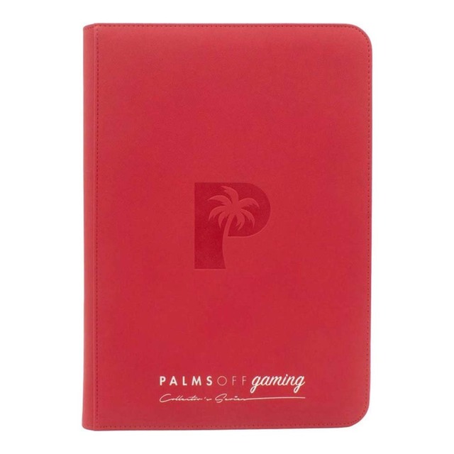 Palms Off Collector's Series Zip Binder - 9 Pocket - Red