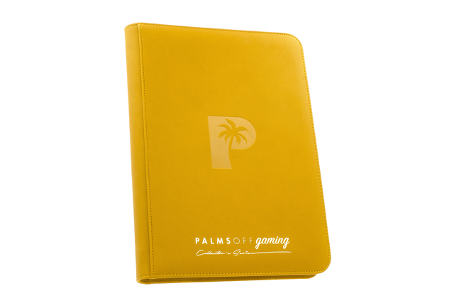 Palms Off Collector's Series Zip Binder - 9 Pocket - Yellow