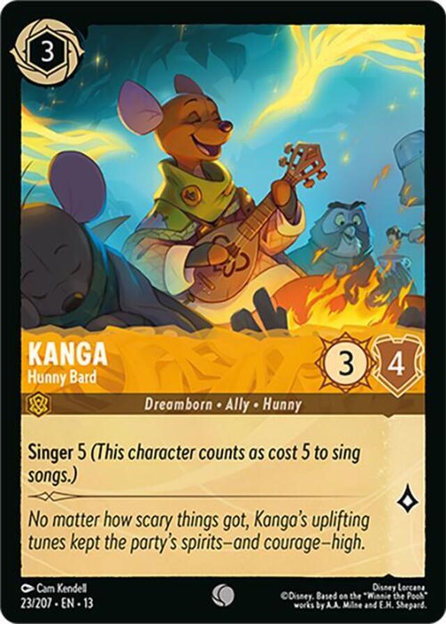Disney Lorcana: Attack Of The Vine COMMON Kanga - Hunny Bard #23/207
