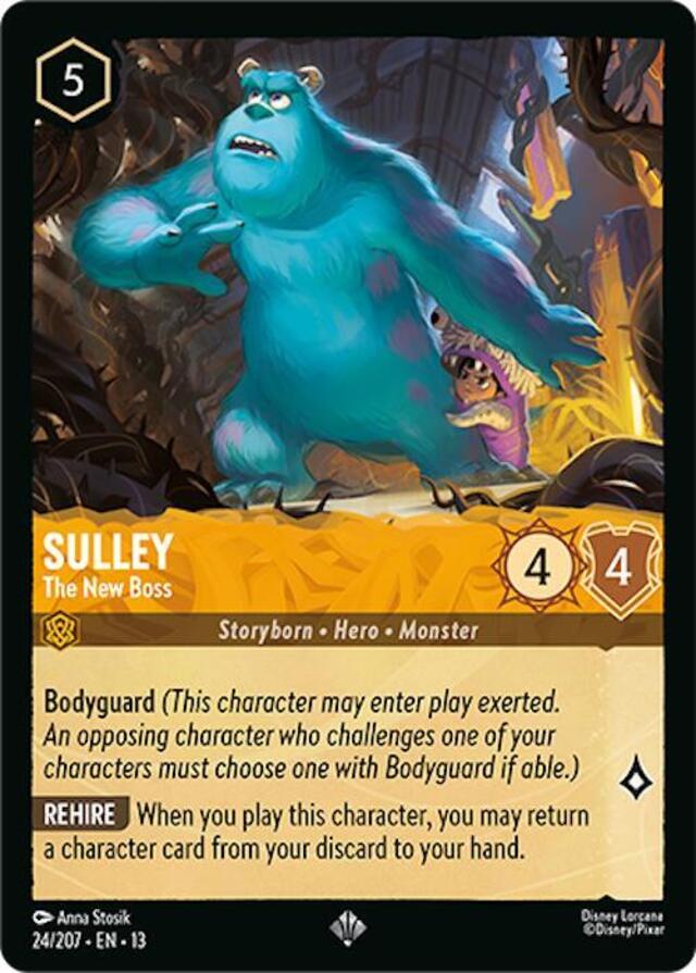 Disney Lorcana: Attack Of The Vine SUPER RARE Sulley - The New Boss #24/207