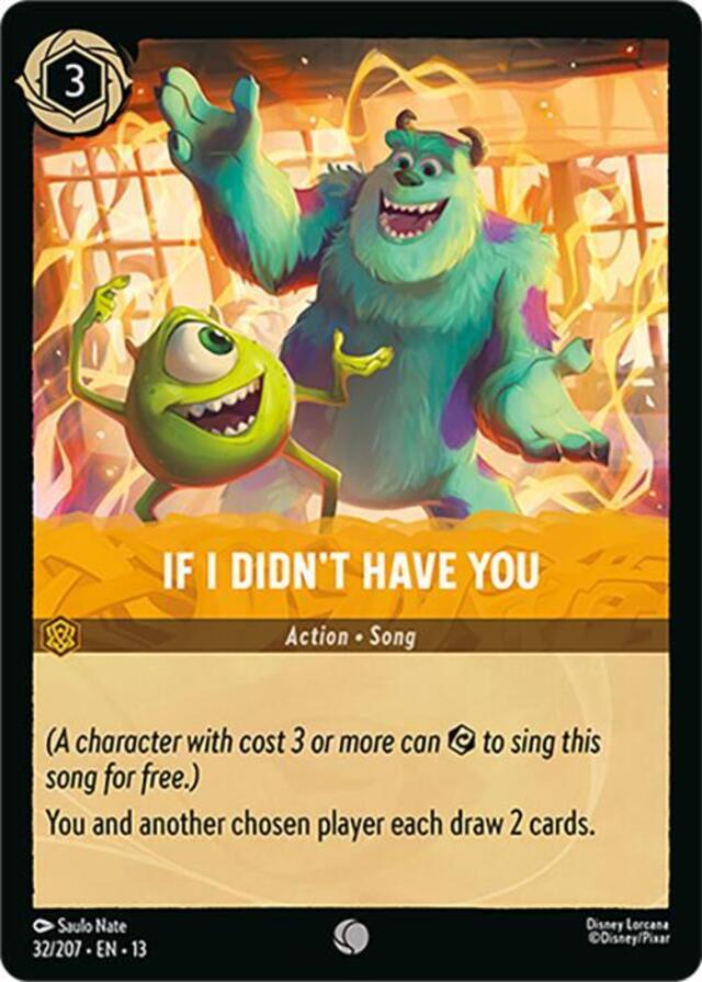Disney Lorcana: Attack Of The Vine COMMON If I Didn't Have You #32/207