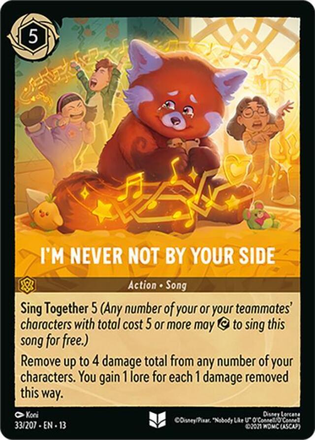 Disney Lorcana: Attack Of The Vine UNCOMMON I'm Never Not By Your Side #33/207