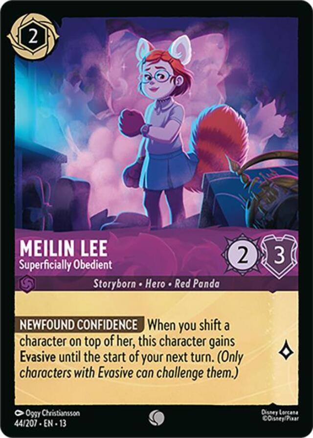 Disney Lorcana: Attack Of The Vine COMMON Meilin Lee - Superficially Obedient #44/207