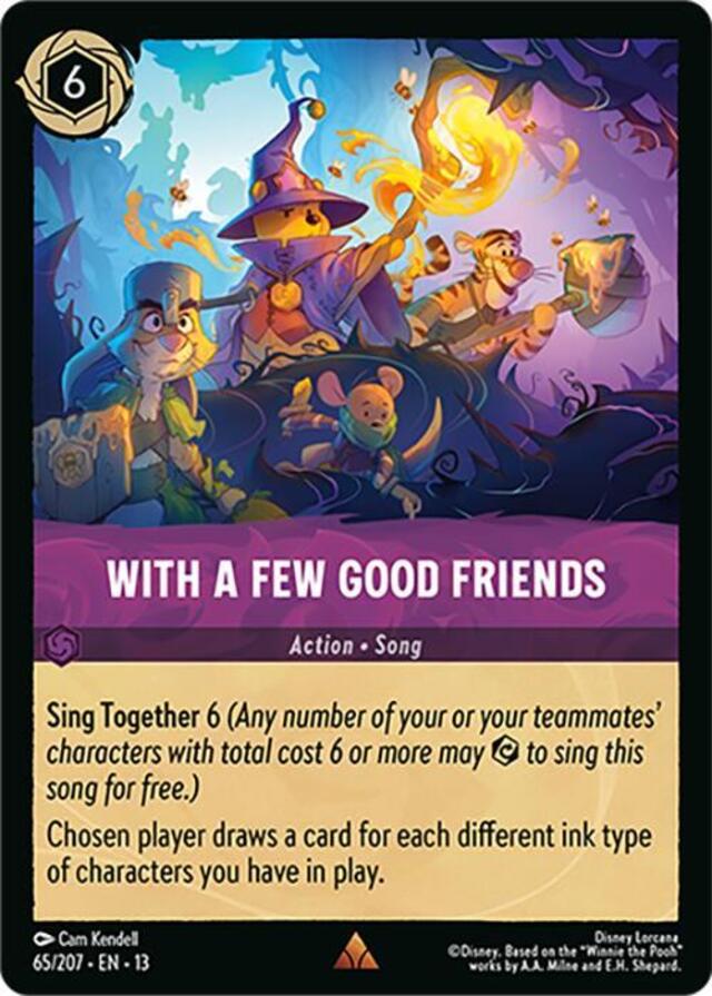 Disney Lorcana: Attack Of The Vine RARE With A Few Good Friends #65/207