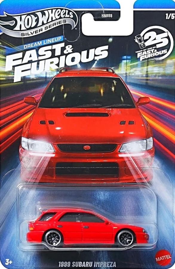Hot Wheels 2026 Fast & Furious: Dream Lineup 1999 Subaru Impreza