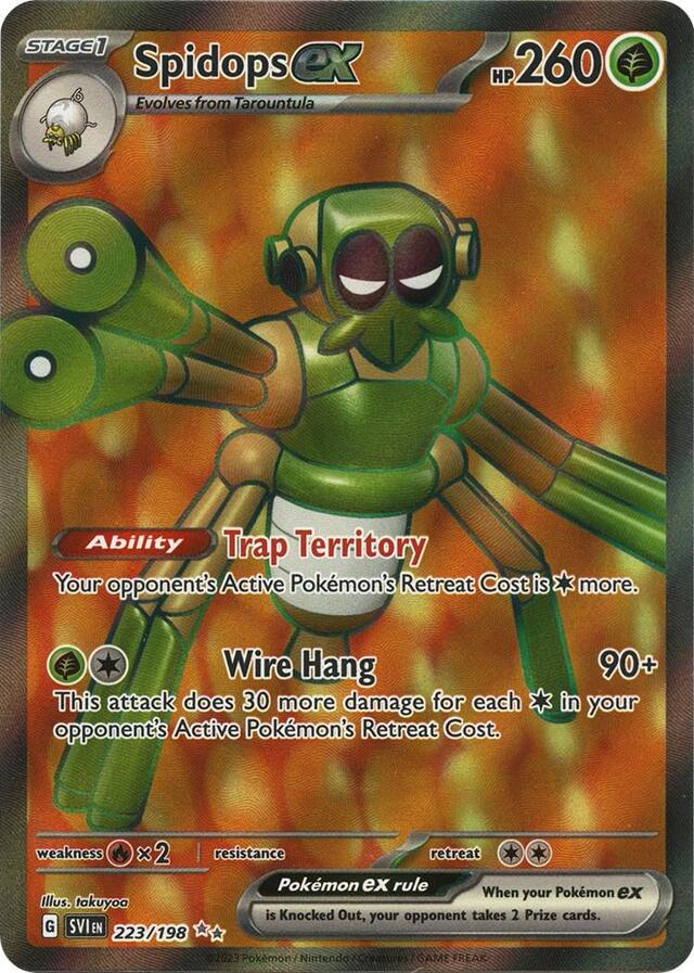 Spidops ex #223 Pokemon Scarlet & Violet