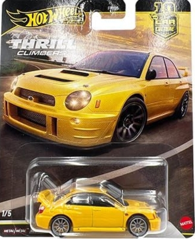 2026 Hot Wheels Car Culture - Thrill Climbers Subaru Impreza WRX