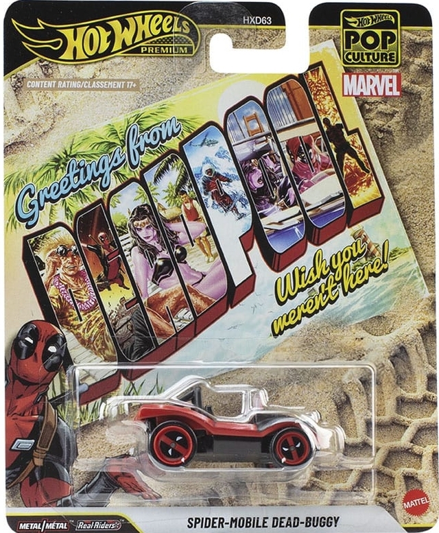 Hot Wheels 2026 Pop Culture Spider-Mobile Dead-Buggy - Deadpool