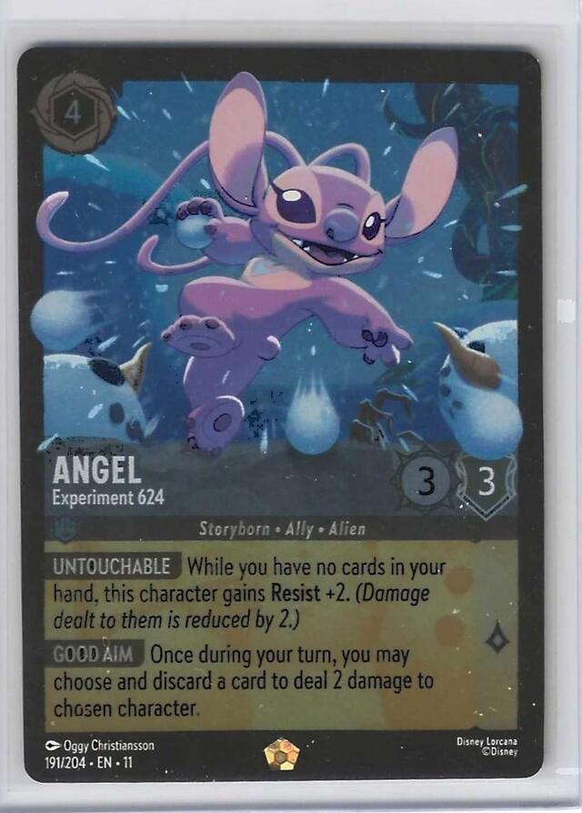 Disney Lorcana: Winterspell LEGENDARY FOIL Angel - Experiment 624 #191/204