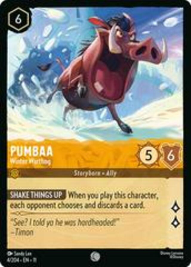 Disney Lorcana: Winterspell COMMON Pumbaa - Winter Warthog #4/204