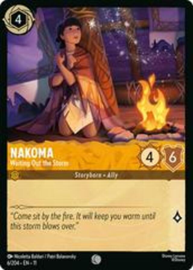 Disney Lorcana: Winterspell COMMON Nakoma - Waiting Out The Storm #6/204