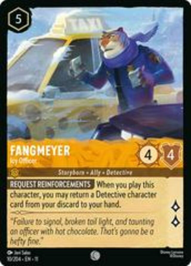 Disney Lorcana: Winterspell COMMON FOIL Fangmeyer - Icy Officer #10/204