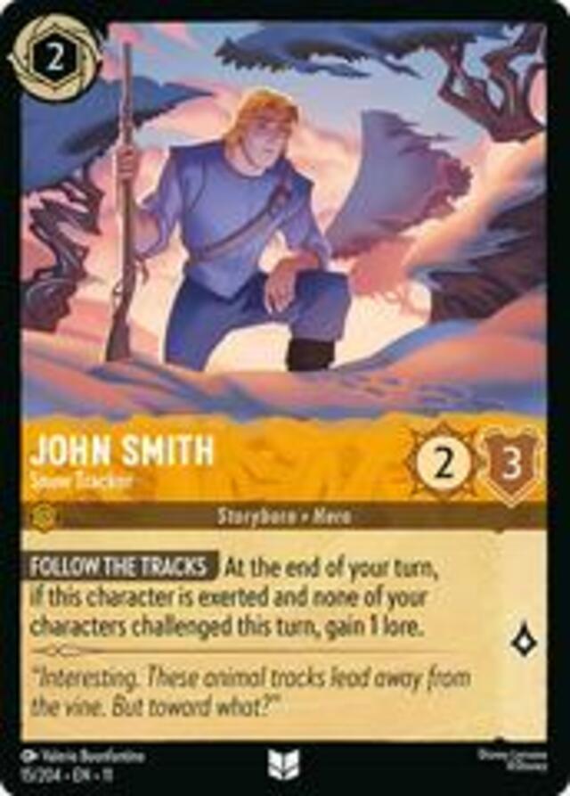 Disney Lorcana: Winterspell UNCOMMON John Smith - Snow Tracker #15/204