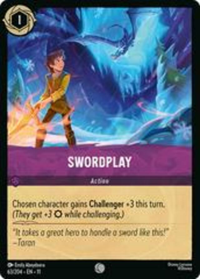 Disney Lorcana: Winterspell COMMON Swordplay #63/204