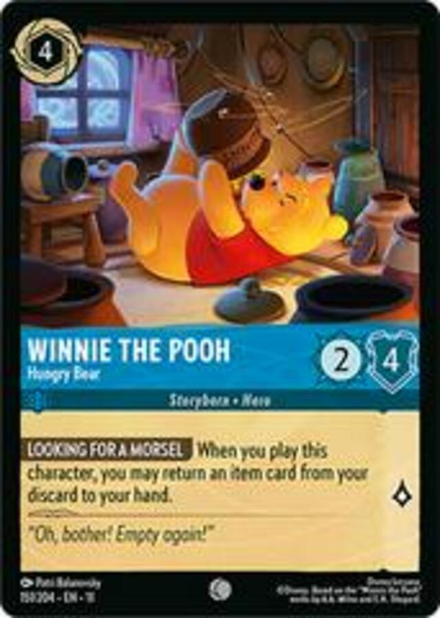 Disney Lorcana: Winterspell COMMON Winnie The Pooh - Hungry Bear #151/204