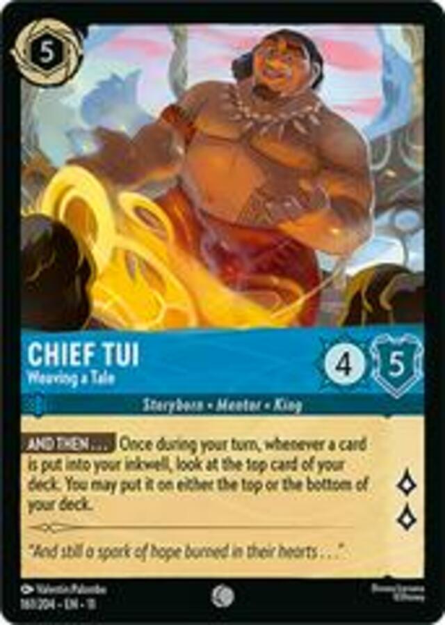 Disney Lorcana: Winterspell COMMON Chief Tui - Weaving A Tale #161/204