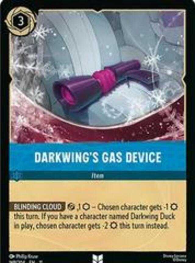 Disney Lorcana: Winterspell UNCOMMON FOIL Darkwing's Gas Device #169/204