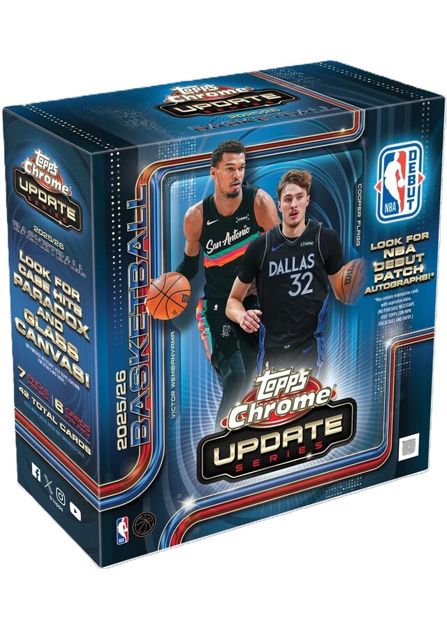 2025-26 Topps Chrome Updates Basketball Mega Box