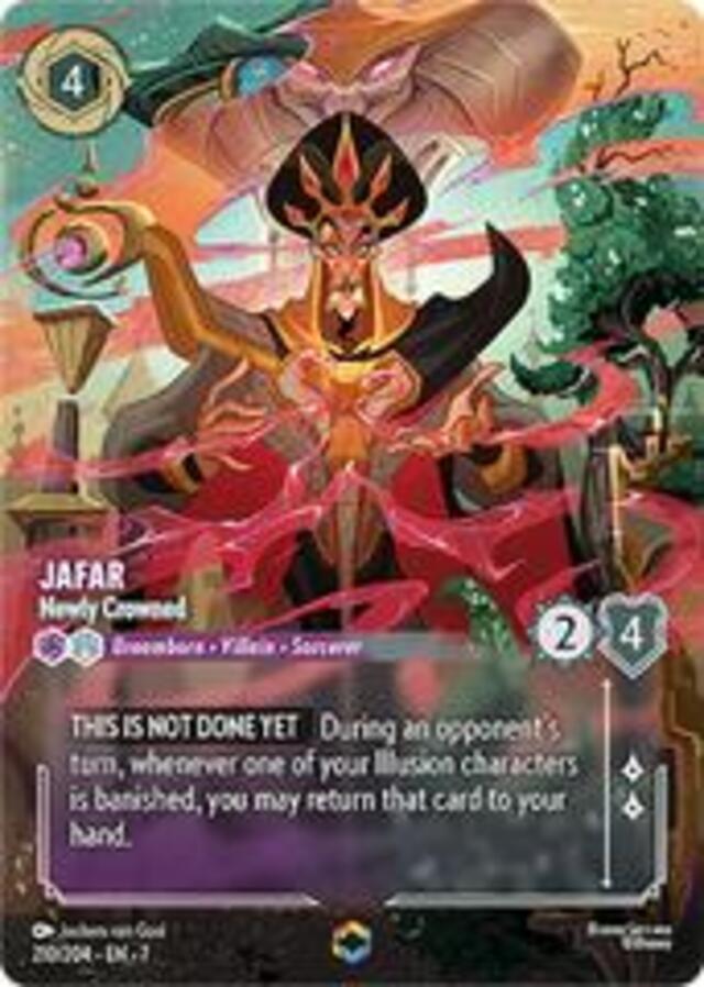Disney Lorcana: Archazia's Island ENCHANTED Jafar - Newly Crowned #210/204