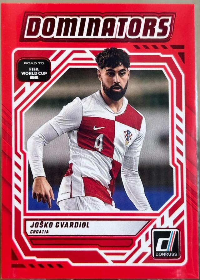 Josko Gvardiol [Red] #10 2025 Panini Donruss Road to FIFA Dominators