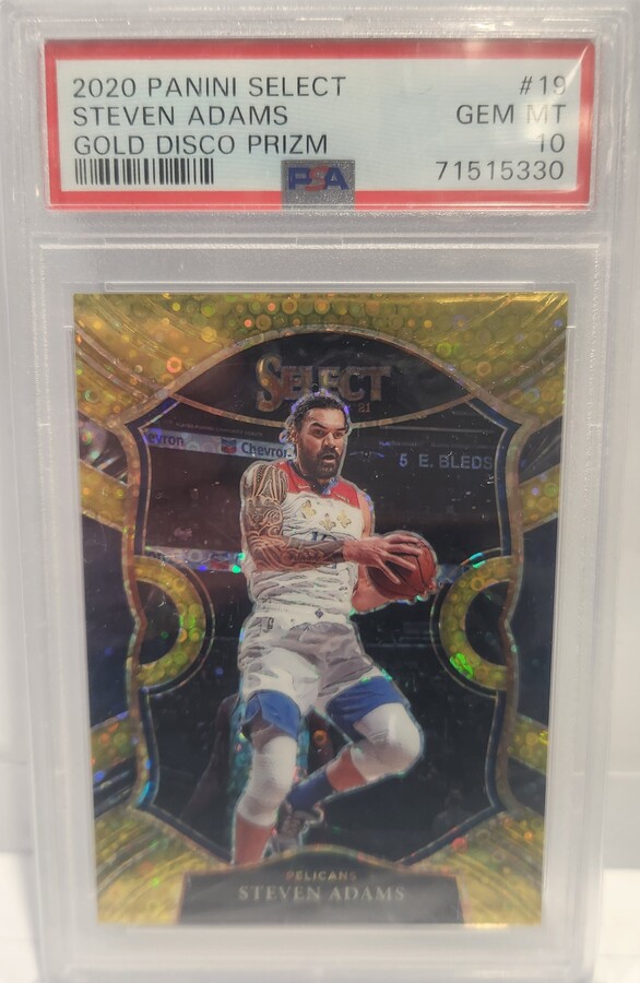 2020-21 Panini Select Steven Adams #19 Concourse Gold Disco 09/10 PSA 10