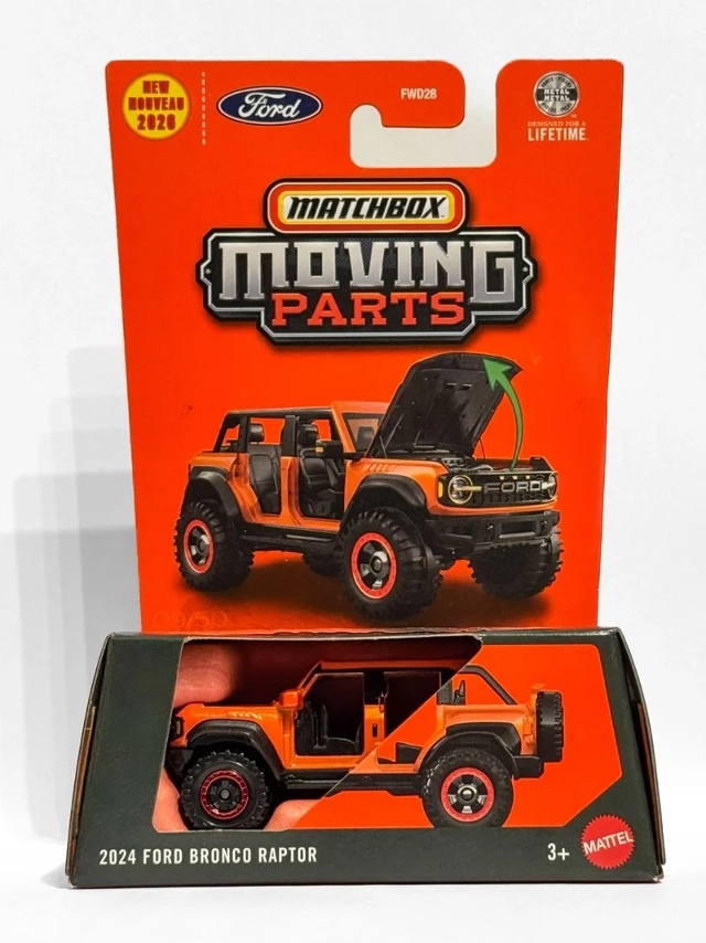 Matchbox Moving Parts 2024 Ford Bronco Raptor