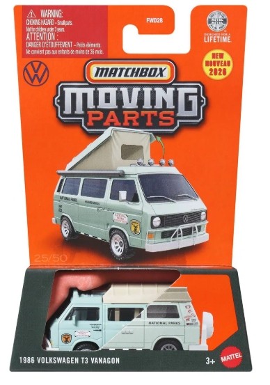 Matchbox Moving Parts 1986 Volkswagen T3 Vanagon