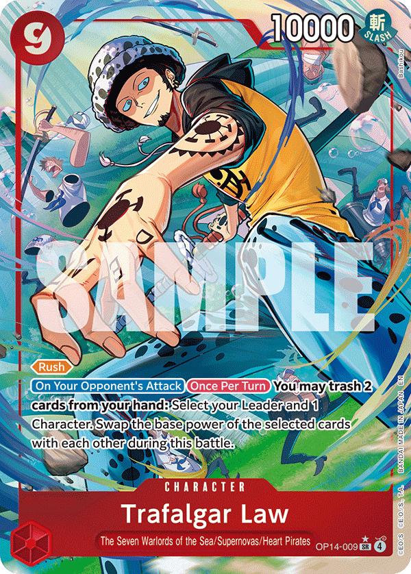 Trafalgar Law [Alternate Art] OP14-009 One Piece Azure Sea's Seven