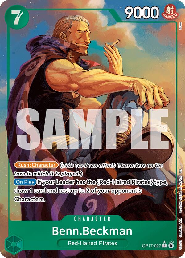 Benn.Beckman [Alternate Art] OP17-027 One Piece World's Strongest Warriors