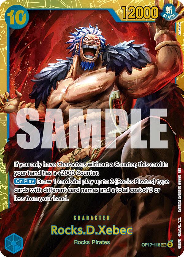 Rocks.D.Xebec OP17-118 One Piece World's Strongest Warriors