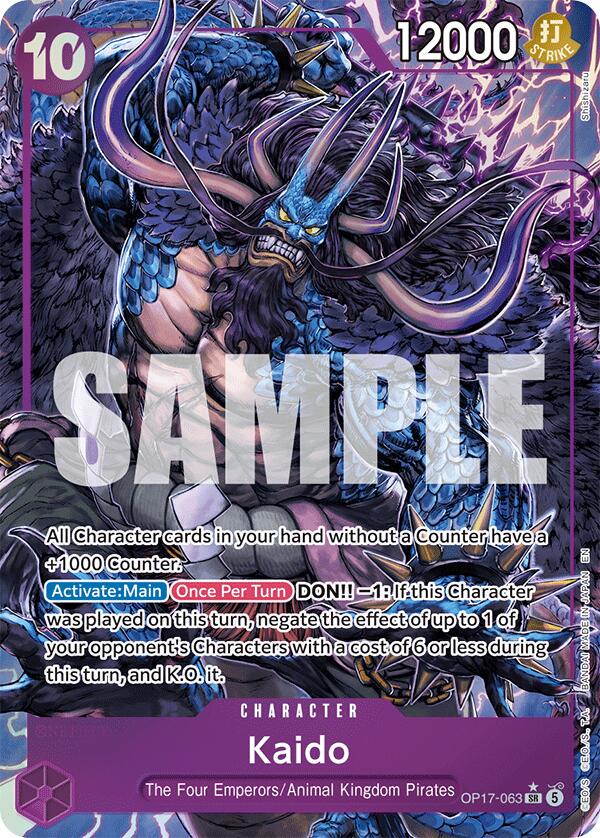 Kaido [Alternate Art] OP17-063 One Piece World's Strongest Warriors
