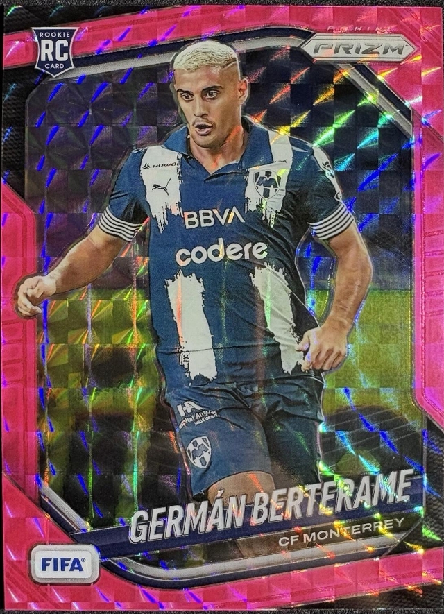 German Berterame [Pink Mosaic] #131 2025 Panini Prizm FIFA