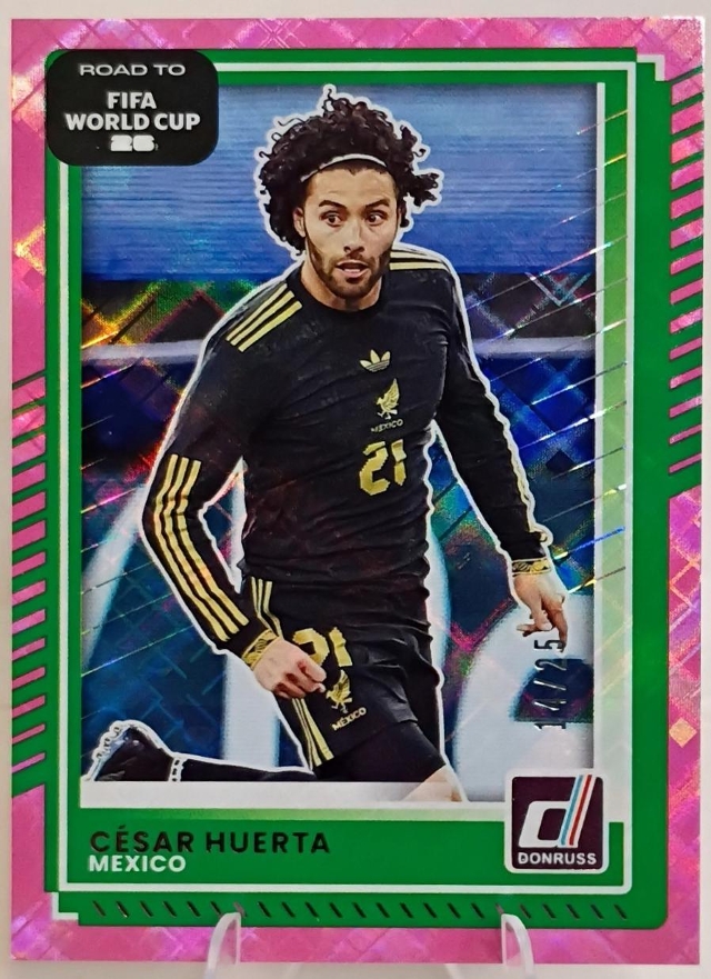 Cesar Huerta [Pink Diamond] #77 2025 Panini Donruss Road to FIFA 22/25