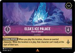 Disney Lorcana: Shimmering Skies RARE Elsa's Ice Palace - Place Of Solitude #67/204