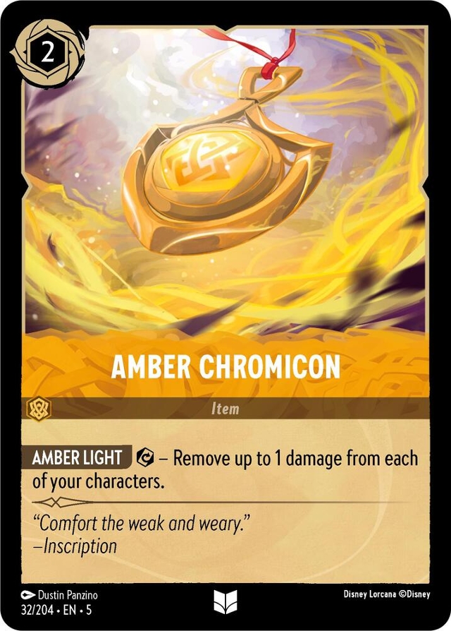 Disney Lorcana: Shimmering Skies UNCOMMON Amber Chromicon #32/204