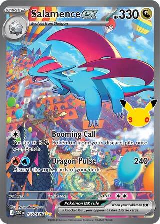 Salamence ex #156 Pokemon 30th Celebration