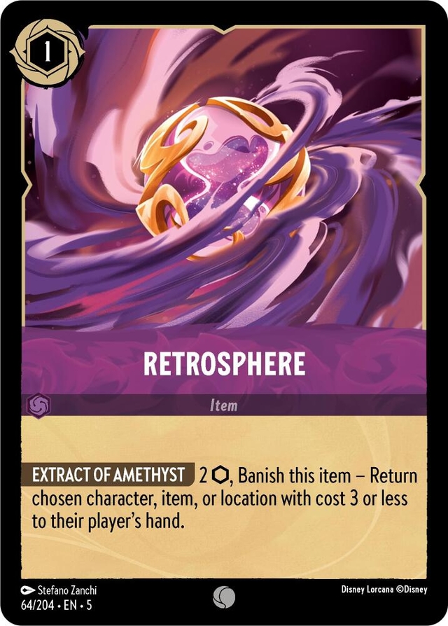 Disney Lorcana: Shimmering Skies COMMON Retrosphere #64/204