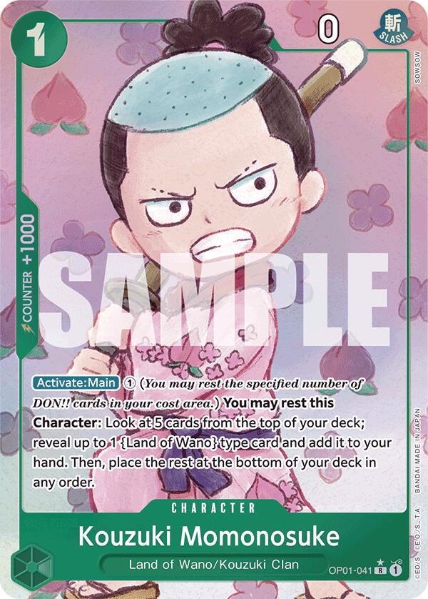 Kouzuki Momonosuke [Alternate Art PRB01] OP01-041 One Piece Romance Dawn