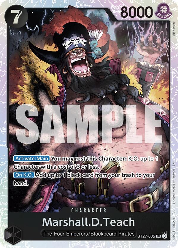 Marshall.D.Teach ST27-005 One Piece Starter Deck 27: Black Marshall.D.Teach