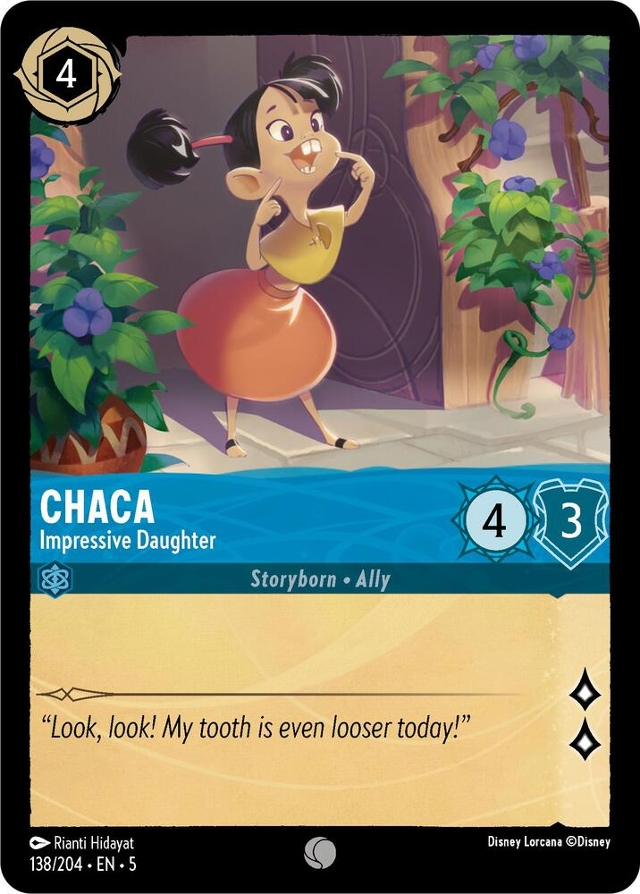 Disney Lorcana: Shimmering Skies COMMON Chaca - Impressive Daughter #138/204