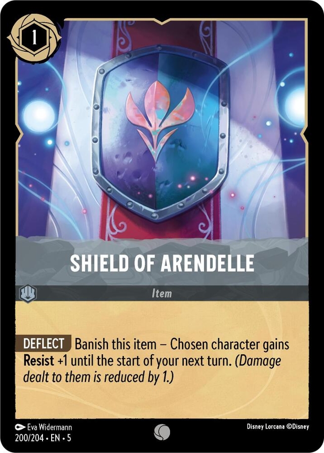 Disney Lorcana: Shimmering Skies COMMON Shield Of Arendelle #200/204