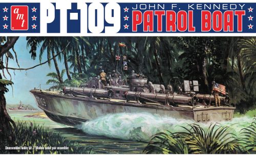 JOHN F. KENNEDY PT-109 Patrol Boat Kitset 1/64 AMT