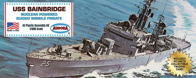 USS Bainbridge Guided Missile Frigate Kitset 1/600 Atlantis Models