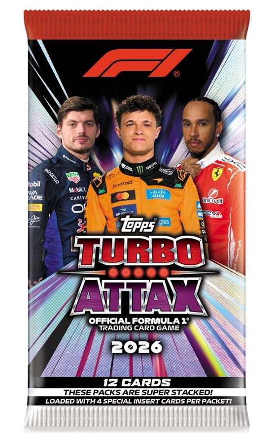 F1 Topps Turbo Attax 2026 Trading Cards - 1 Pack 12 cards