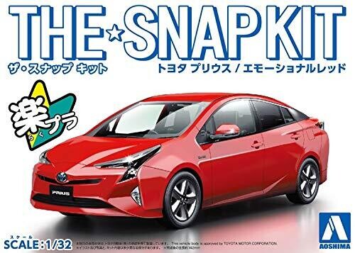 Toyota Prius Red No. 02-B Snap Kit - Aoshima 1/32