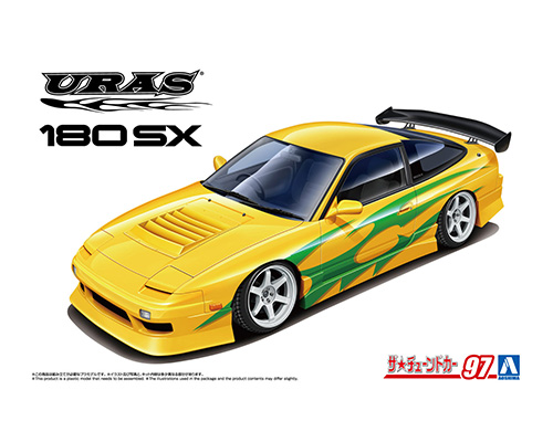 URAS RPS13 180SX '96 Ver.1 (Nissan) - Aoshima Kitset 1/24