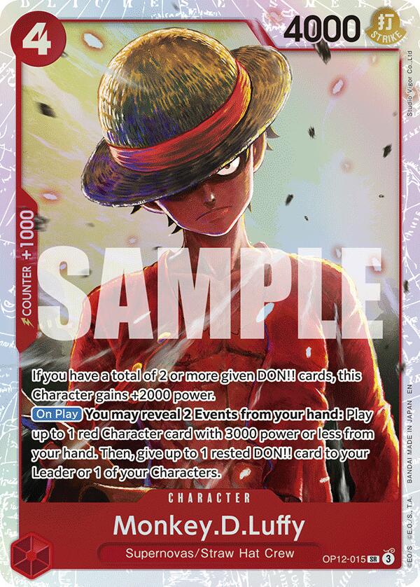 Monkey.D.Luffy OP12-015 One Piece Legacy of the Master