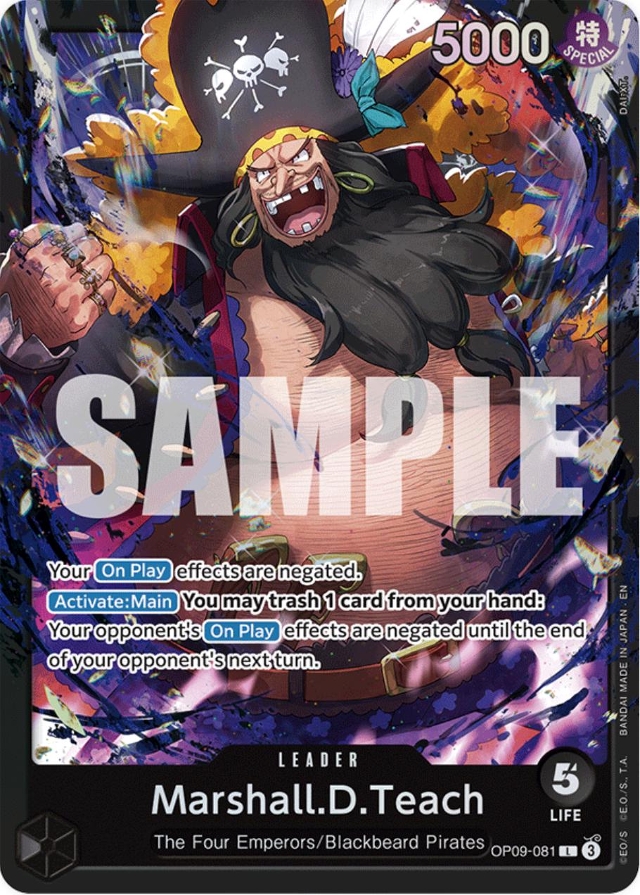 Marshall.D.Teach OP09-081 One Piece